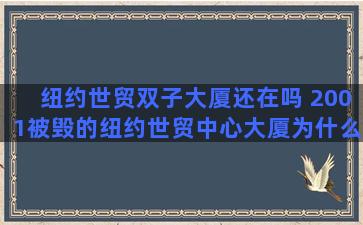 纽约世贸双子大厦还在吗 2001被毁的纽约世贸中心大厦为什么被称为“双子座”